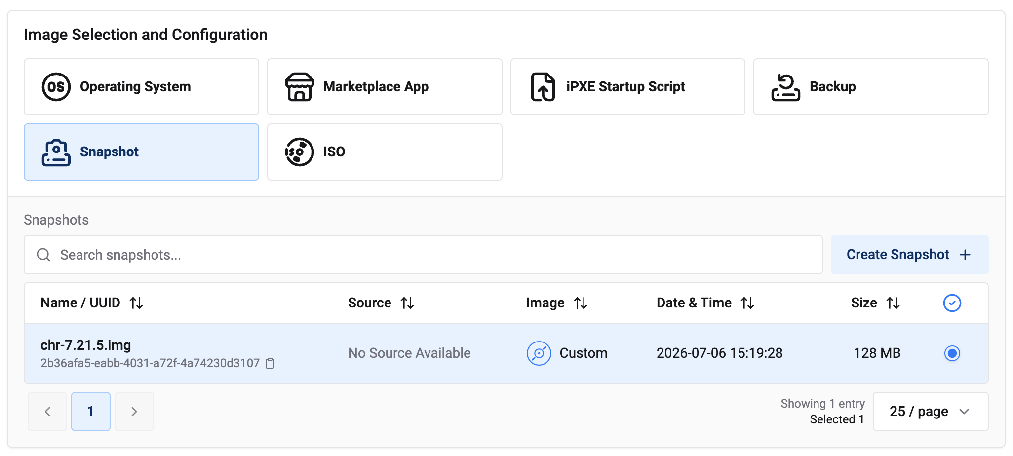 Vultr instance install options